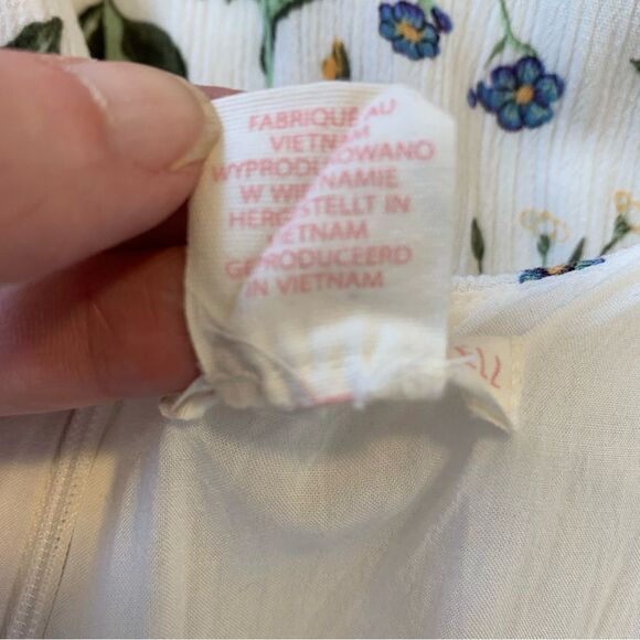 Rachel Ashwell Cottagecore Botanical Midi Dress V-neck Sleeveless Garden Style - Picture 14 of 15